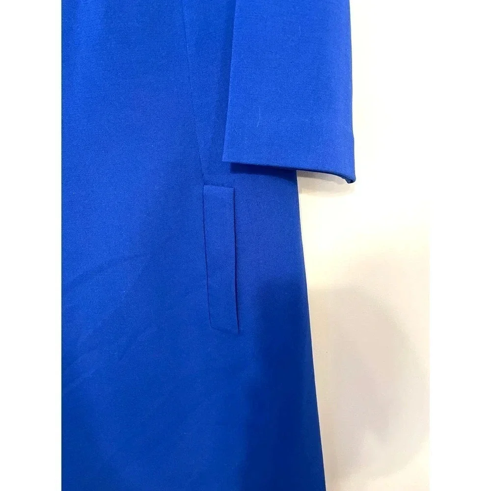 Eliza J | Women's Blue 3/4 Sleeve Sheath Dress Size 14 - Picture 3 of 6